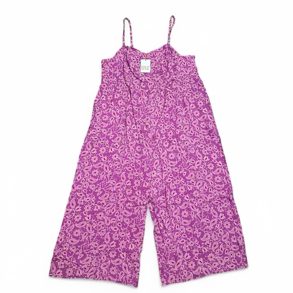 Knox Rose Paisley Sleeveless Jumpsuit Romper 3X - Picture 3 of 6